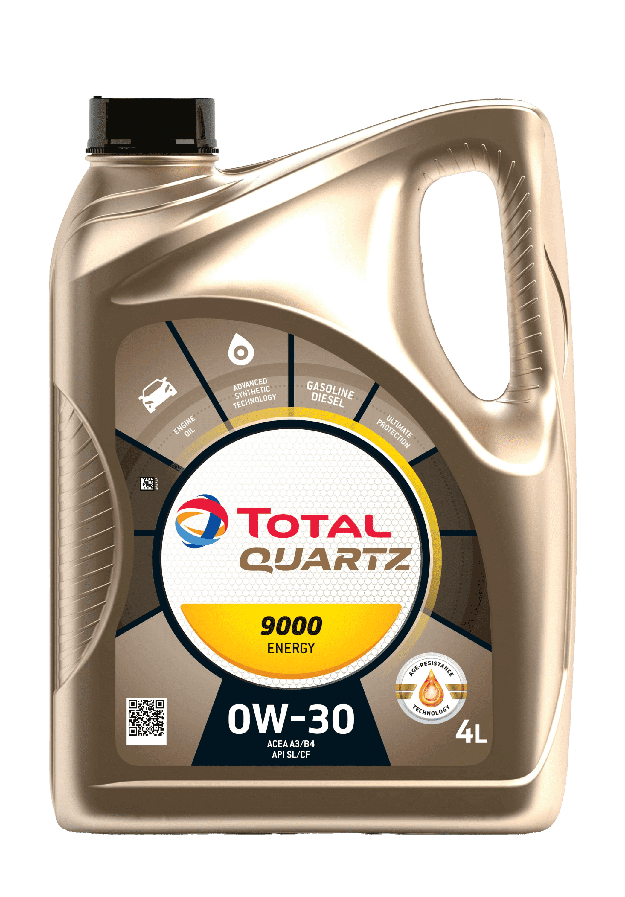 Моторное масло Total QUARTZ 9000 ENERGY 0W30, 4л